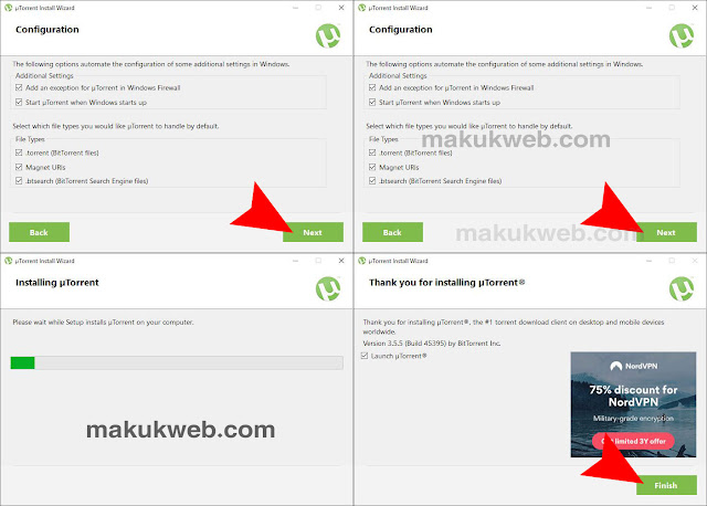 اتمام تثبيت برنامج تورنت عربي utorrent