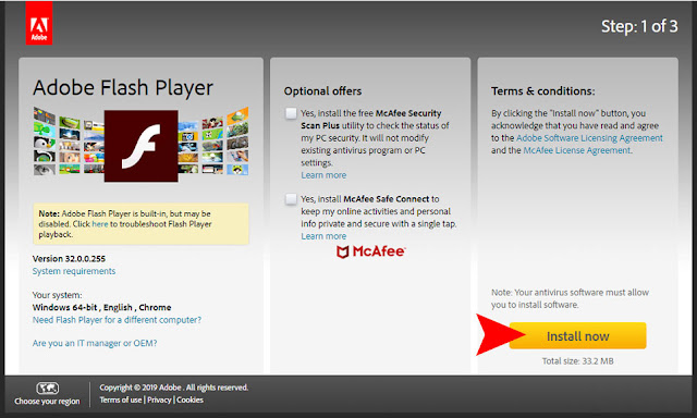 تحميل فلاش بلاير 2023 للكمبيوتر ويندوز 10 8 7 32 بت 64 Bit
