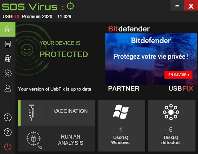 واجهة برنامج اصلاح الفلاشات التالفة usbfix 2022