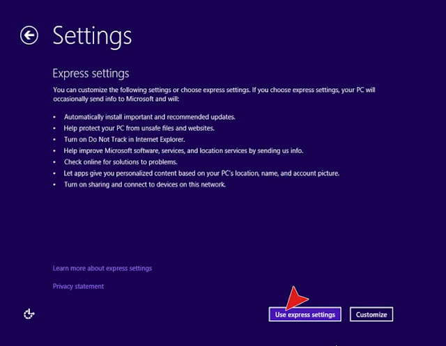 اعدادات تسطيب 8 Windows بالصور